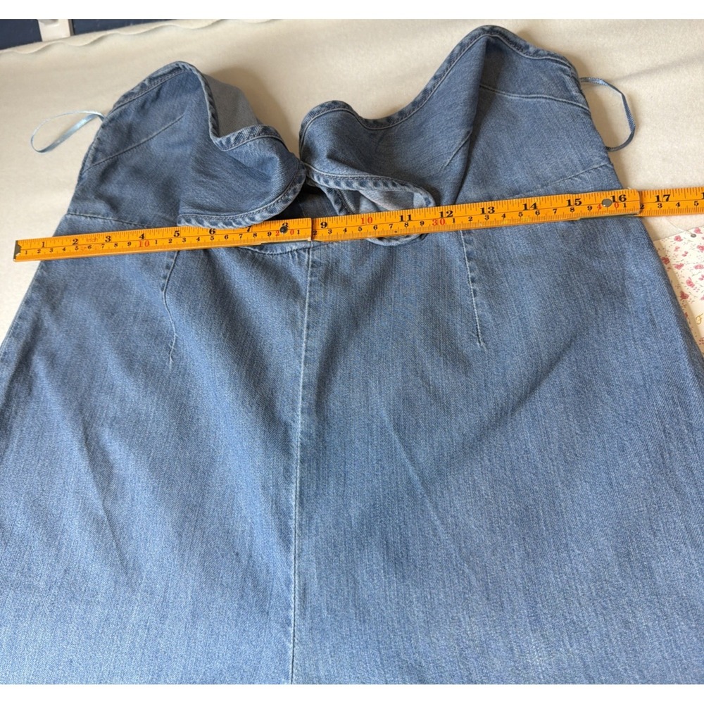 Free People Sea Breeze Blue Halter Wide Leg Jumpsuit Women's S NWT Lyocell - Picture 16 of 16